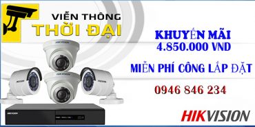 Trọn bộ 4 camera hikvision giá rẻ 2mp
