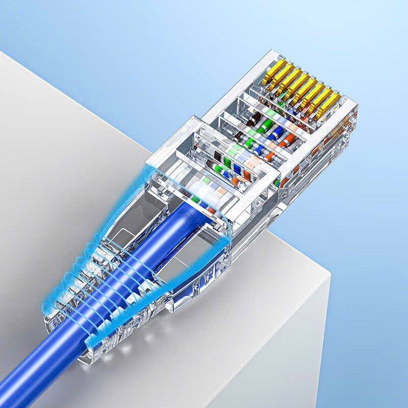 Đầu bọc pha lê trong suốt cho jack RJ45